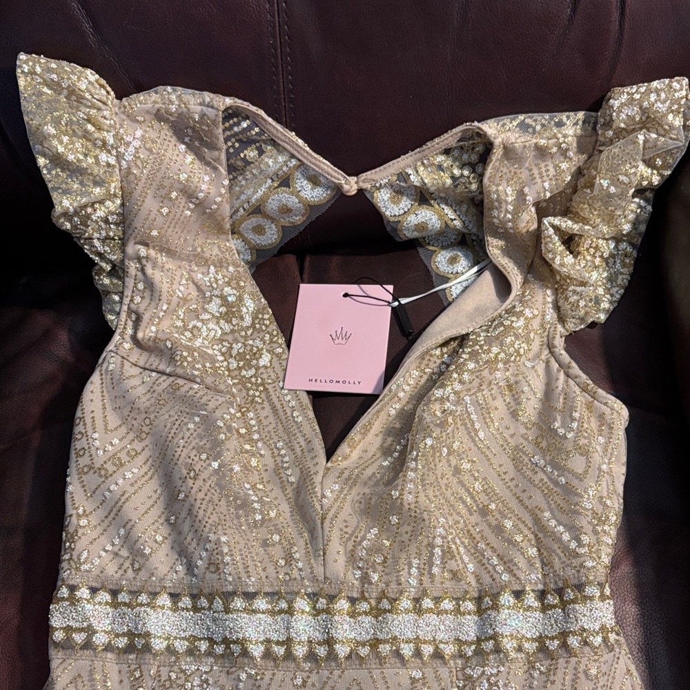NWT Match Me Champagne Hello Molly dress size 8 - Picture 2 of 8